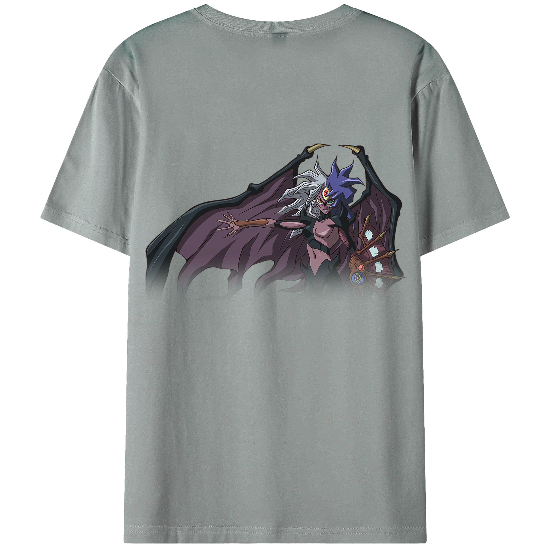 （画像用） 遊☆戯☆王 Yu-Gi-Oh! 綿100％ メンズ半袖Tシャツ（バックプリント） 通気性
